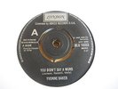 YVONNE BAKER/BOBBY PARIS - YOU DIDN'T SAY A WORD/NIGHT OWL - LONDON UK