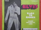 ELVIS PRESLEY-RAGS TO RICHES RARE YUGOSLAVIAN 7'' PS 1971 EX/VG+