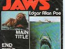 EDGAR ALLAN POE Jaws OST Main title/End title  SHARK  stampa italiana 1976