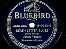 JIMMY YANCEY on E+ 1940 Bluebird B-8630- Death Letter Blues / Crying in My Sleep