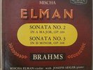 MISCHA ELMAN JOSEPH SEIGER BRAHMS SONATAS ORIG LONDON ffrr LP