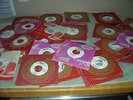 45 WHITE CAPITOL LABEL PROM O 45'S-ROCK A BILLY +-FANTASTIC FIND-ORIG SLEEVES