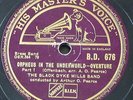 78rpm BLACK DYKE MILLS BAND orpheus in the underworld overture 1&2