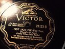 DEPRESSION 78 RPM JAZZ --JOE HAYMES OR Victor 24123 HOT JAZZ PIE Solid E 