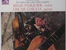 PAGANINI Sonatas For Violin and Guitar PASQUIER GHIGLIA Rare French Stereo LP NM