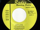  IL Gospel Soul Funk 45 SPIRITUAL HARMONIZERS God's Love on Radex