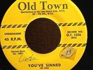 The Solitaires -- You've Sinned // The Angels Sang  Original 45 on Old Town