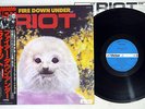 RIOT FIRE DOWN UNDER VICTOR VIP-6773 Japanese Pressing OBI Vinyl LP