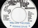RONNIE DAVIS  YOU ARE THE FOOL  RARE AND KILLER BLACK ARK RECORDING  WICKED DUB