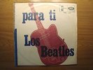 BEATLES Para ti  RARE URUGUAY LP DIFFERENT COVER  UNIQUE  Red guitar Blue line
