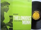 THELONIOUS MONK SONNY ROLLINS Work orig. press PRESTIGE mono RVG Van Gelder LP