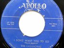 CASANOVAS 45 I Don't Want You To Go / Please Be My Love DOO WOP Original bb2236