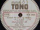 Wolf. Bruch (Violin concerto op. 26). Tono X 25129-31 (3). NM(-)