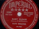 Fats Domino 78 5283 Baby Please ^ Where Did You Stay IMPERIAL RECORDS