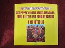 THE BEATLES Sgt. Pepper's b/w A Day In The Life 45 single with Sleeve 1978