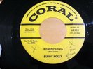 45 BUDDY HOLLY Reminiscing / Wait Till The Sun Shines Nellie CORAL VG+ PROMO