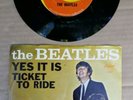 Beatles TICKET TO RIDE Capitol 5407 45 record w picture sleeve YES it IS   Nice