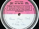 TEST PRESS - RICCI / Bach Sonata No.1 for Solo Violin / UK 7-10848 Sample Record