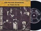 ROLLING STONES 19th Nervous Breakdown Swedish 45PS 1966