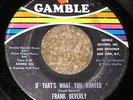 1968 Northern Soul 45 FRANK BEVERLY & BUTLERS 