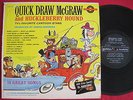 QUICK DRAW McGRAW & HUCKLEBERRY HOUND (1959) ORIG RARE LP GOLDEN RECORDS GLP 51