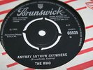 THE WHO anyway anyhow anywhere. uk 1st press Brunswick 45