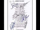 *RARE - BRUCE SPRINGSTEEN & E-STREET BAND - ORIGINAL SIGNED AUTOGRAPHS