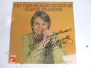 33 tours vinyl Claude François dedicacé  signé