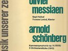 LP: OLIVIER MESSIAEN Sept Haikai ARNOLD SCHÖNBERG Kammersymphonie op. 9  wie neu