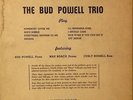 The Bud Powell Trio-Vol 1-Royal Roost 401-10 INCH RARE
