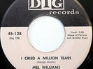 MEL WILLIAMS 45 I Cried A Million Tears DIG label VG++DOO WOP bb2357