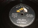 ROCK & ROLL- ELVIS PRESLEY- RCA VICTOR 78 RPM- ONE NIGHT / I GOT STUNG - LISTEN