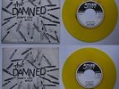 The Damned Don't Cry Wolf Belgium Yellow Vinyl Diff PS 7in Punk Rare Stamped PS