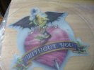 Motley Crue uncut shape picture disc record rare without you live wire
