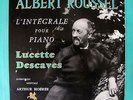 ALBERT ROUSSEL, PIANO WORKS, LUCETTE DESCAVES, VERSAILLES 12011/12, GATEFOLD, M-
