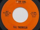 TIGERMEN: TIGER GIRL / RUNAWAY - RARE GARAGE MONSTER - 1966 OLEAN, NY BUFF 45rpm