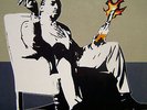 GREAT BANKSY ART COVER 12” BLAK TWANG KIK OFF