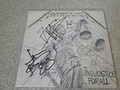METALLICA SIGNED AND JUSTICE FOR ALL LP IN GREAT CONDITION