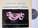 BRAHMS, SONATES PIANO/CELLO, NOËL LEE, HENRI HONEGGER, FRENCH VALOIS MB 472, EX