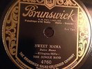 HOT 1920s JAZZ 78 RPM DUKE ELLINGTON  Sweet Mama Brunswick 4760 Near Mint