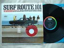 THE SUPER STOCKS- SURF ROUTE 101 1964 ORIG MONO SURF HOT ROD LP GARY USHER w/45