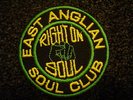 ORIGINAL EAST ANGLIAN SOUL CLUB RIGHT ON SOUL  NORTHERN SOUL PATCH -EX