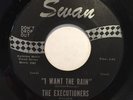 THE EXECUTIONERS  I WANT THE RAIN  SWAN  ORIG GARAGE BEAT MOD PSYCH 45 7