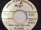 THE SAPPHIRES  GOTTA HAVE YOUR LOVE  ABC PROMO  GIRL GROUP NORTHERN SOUL 45 7