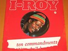I-ROY TEN COMMANDMENTS  UK VIRGIN PICTURE DISC BOB MARLEY DUB MUSIC RARE NM