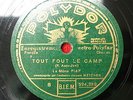 78tours t rpm EDITH PIAF (La Môme Piaf) Polydor DING DIN DON un de ses premiers