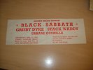 Black Sabbath Stackwaddy Urbane Guerilla 1970 Blackpool poster Gig banner Dio