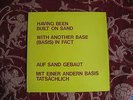Lawrence Weiner & Richard Landry - Having Been Built On Sand LP Rare Original NM