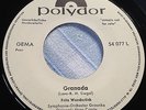 Fritz Wunderlich/Promo-Weißlabel -Polydor 54 077/Granada-Ich küsse ihre Hand..