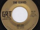 LEAVES Hey Joe OBSCURE Canada 45 POUNDING US garage FOLK ROCK Girl From The East
